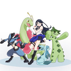 This is a pixiv picture whose title is ポケモンパロ.