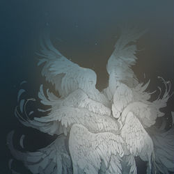 This is a pixiv picture whose title is 翼.