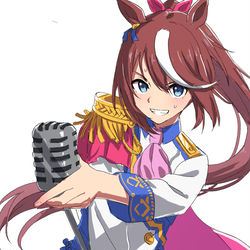 This is a pixiv picture whose title is トウカイテイオー！！！.