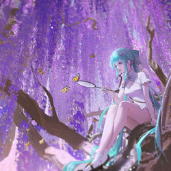 This is a pixiv picture whose title is Miku~.