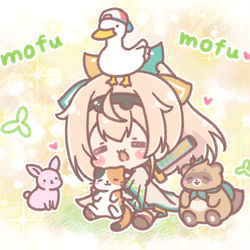 This is a pixiv picture whose title is もふもふ天国🐾.