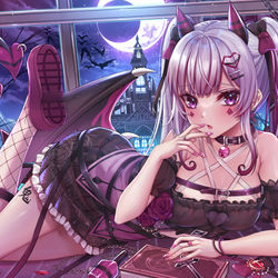 This is a pixiv picture whose title is 【香港Vtuber】酒吞クロナ.