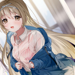 This is a pixiv picture whose title is 「お兄さん、どうかしました？」.