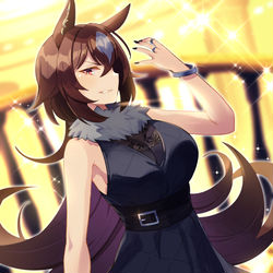This is a pixiv picture whose title is ドレス衣装のシリウスシンボリ.