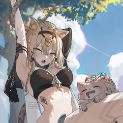 This is a pixiv picture whose title is Pardofelis♥.