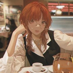 This is a pixiv picture whose title is < Q >.