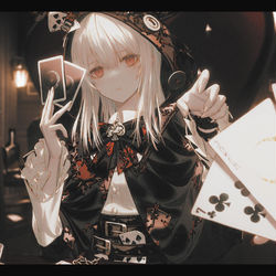 This is a pixiv picture whose title is ♠️.