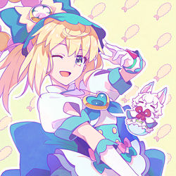 This is a pixiv picture whose title is キュアセイバーリリィとフォウフォウ.