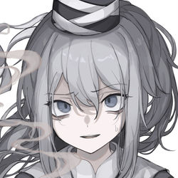 This is a pixiv picture whose title is タバコ絵.