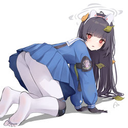 This is a pixiv picture whose title is Miyu Blue Archive.