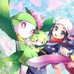 This is a pixiv picture whose title is ショウ＆ドレディア.