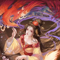 This is a pixiv picture whose title is 凤鸣.