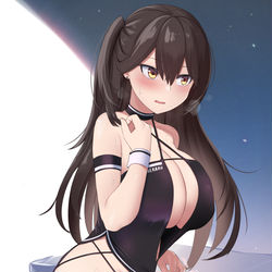 This is a pixiv picture whose title is pixivリクエスト：太ももやお尻を見せてくれる瑞鶴.