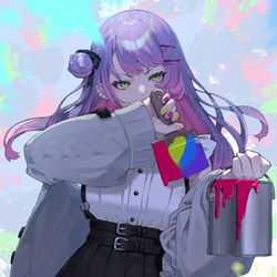 This is a pixiv picture whose title is トワ様３枚＋ラプラス.