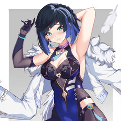 This is a pixiv picture whose title is 夜兰.