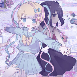 This is a pixiv picture whose title is NEEDY GIRL OVERDOSE.