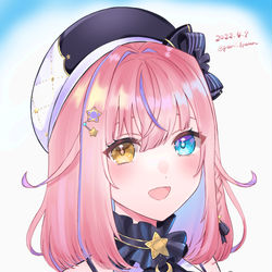 This is a pixiv picture whose title is 胡桃澤ももちゃん活動1周年おめでとう！.