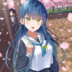This is a pixiv picture whose title is 「新年度もよろしくね」.