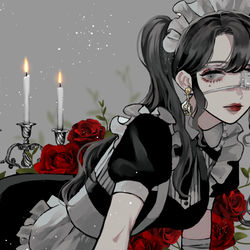 This is a pixiv picture whose title is †.