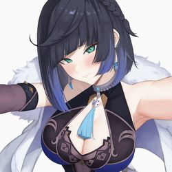 This is a pixiv picture whose title is Yelan.