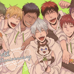 This is a pixiv picture whose title is アニメ黒バス10周年！.