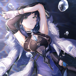 This is a pixiv picture whose title is 夜蘭.