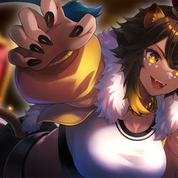 This is a pixiv picture whose title is 獅子王がぶまる.