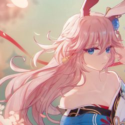 This is a pixiv picture whose title is 信花舞伎.