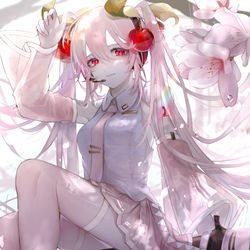 This is a pixiv picture whose title is 桜ミク.