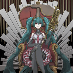 This is a pixiv picture whose title is ミクさん.