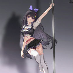 This is a pixiv picture whose title is 钢管舞贝拉.