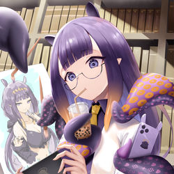 This is a pixiv picture whose title is Ninomae Ina’nis.