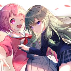 This is a pixiv picture whose title is 鳳えむと草薙寧々.