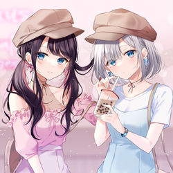 This is a pixiv picture whose title is なずちゃん・すーちゃん.