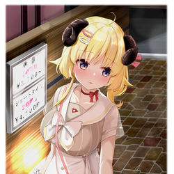 This is a pixiv picture whose title is 二人っきりでゆっくり出来るところ…？.