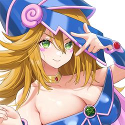 This is a pixiv picture whose title is ブラック・マジシャン・ガール.