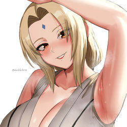 This is a pixiv picture whose title is Tsunade armpits.