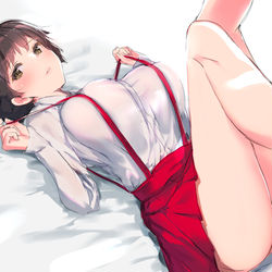 This is a pixiv picture whose title is たわわなサスペンダー.