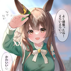 This is a pixiv picture whose title is サトノダイヤモンドの弟になりたい人生だった.