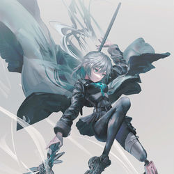 This is a pixiv picture whose title is 風の魔女.