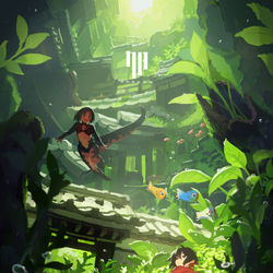 This is a pixiv picture whose title is 壺中天.
