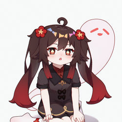 This is a pixiv picture whose title is 呆桃呆脑.