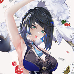 This is a pixiv picture whose title is 腋  兰--和谐版.