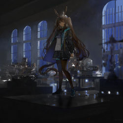 This is a pixiv picture whose title is 阿米娅奇妙夜.