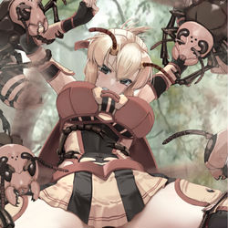 This is a pixiv picture whose title is スズメバチ拘束.