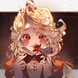 This is a pixiv picture whose title is 地獄姫.