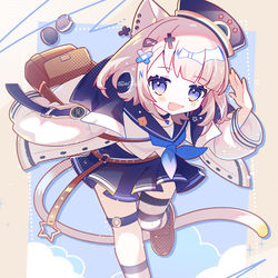 This is a pixiv picture whose title is 猫ちゃん参上！.