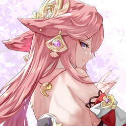This is a pixiv picture whose title is 八重神子.
