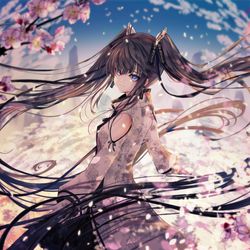 This is a pixiv picture whose title is 櫻華.