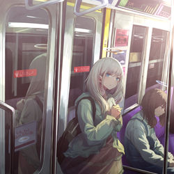 This is a pixiv picture whose title is for heaven.